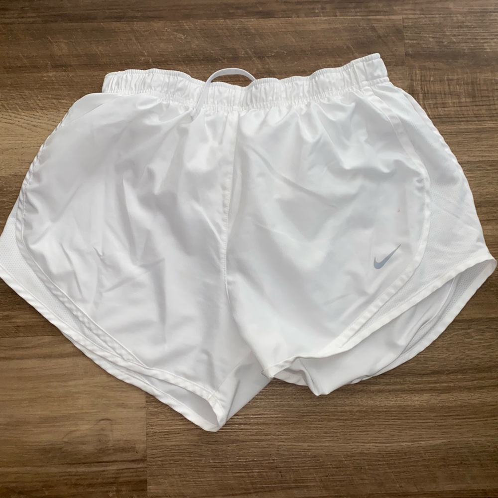 White Nike Tempo Shorts